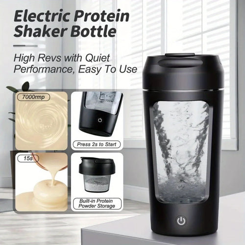 500ML Electric Protein Powder Mixing Cup Automatic Shaker Bottle Mixer Shake Bottle Milk Coffee Blender Kettle Fro Gym Outdoor