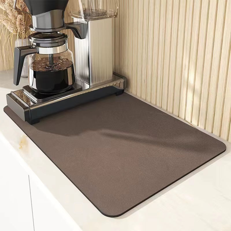 Super Absorbent Non-Slip Dish Drying Mat – Waterproof Heat-Resistant Pad