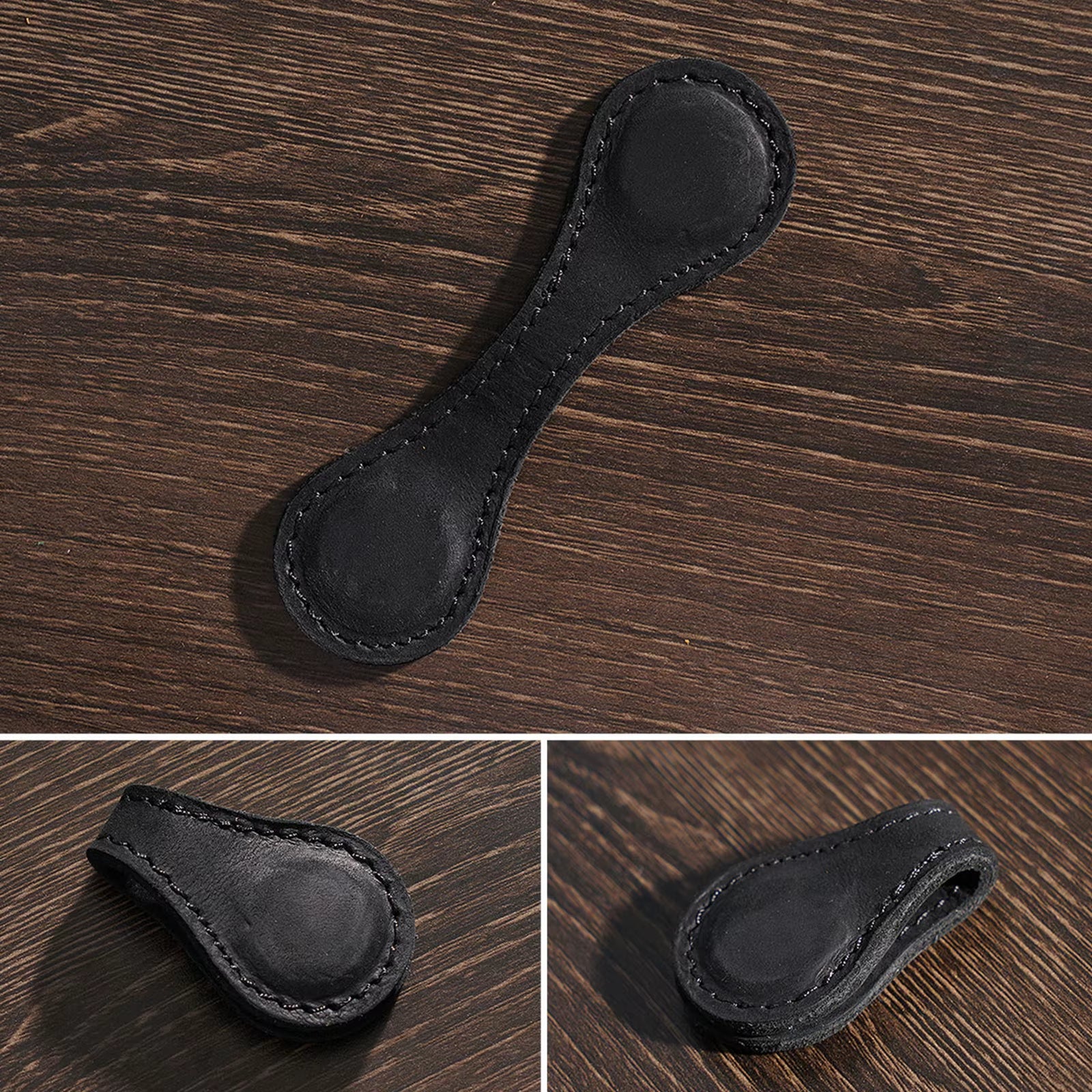 ChatGPT said:  Vintage Genuine Leather Magnetic Bookmark Clip – Double-Sided Page Marker for Readers & Writers