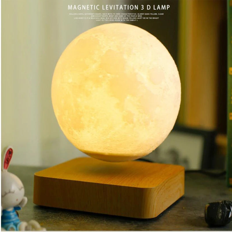 Night Light Levitating Moon Lamp Touch Magnetic Levitation Table Floating Lamp for Bedroom Decor New Year Gift Exotic Lamp