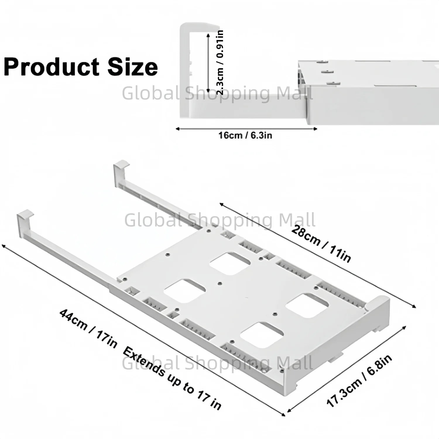 Refrigerator Slide-Under Can Dispenser & Storage Rack