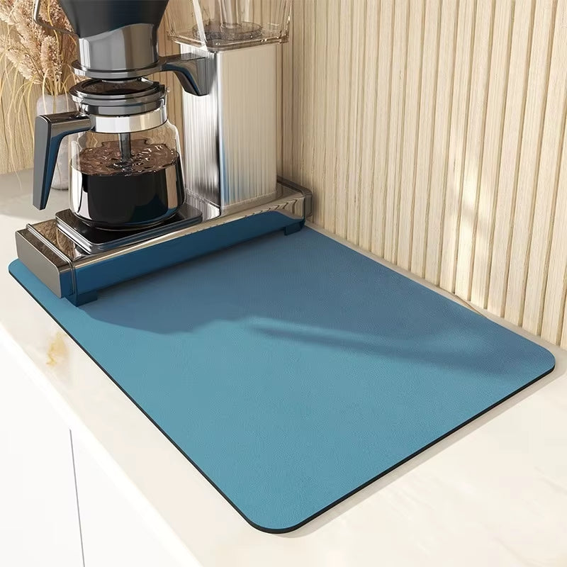 Super Absorbent Non-Slip Dish Drying Mat – Waterproof Heat-Resistant Pad